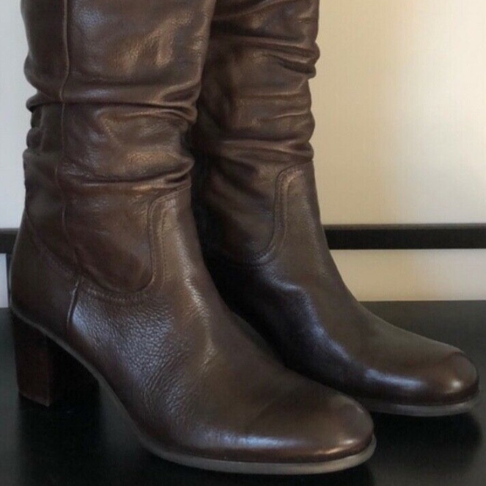 Liz Claiborne Brown Leather Boots Size 10M